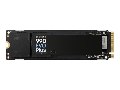 Samsung SSD | 990 EVO Plus | 2000 GB | SSD form factor M.2 2280 | Solid-state drive interface NVMe | Read speed 7250 MB/s | Write speed 6300 MB/s
