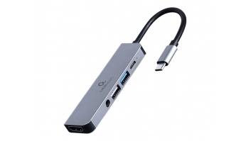 Cablexpert USB Type-C 5-in-1 multi-port adapter (Hub + HDMI + PD + stereo audio) | A-CM-COMBO5-02