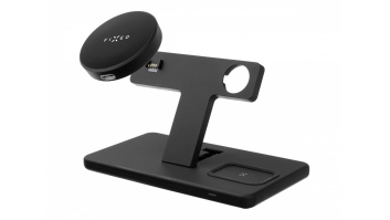 Fixed | MagPowerstation 3-in-1 wireless charging stand with MagSafe mount support | FIXMPOS-BK | Black