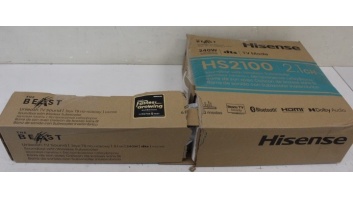SALE OUT. Hisense HS2100 Soundbar System | Hisense Soundbar System | HS2100 | USB port | DAMAGED PACKAGING | AUX in | Bluetooth