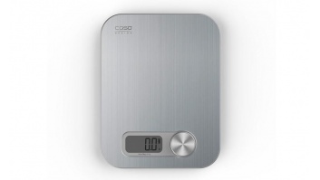 Caso | Design kitchen scale | Maximum weight (capacity) 5 kg | Graduation 1 g | Display type Digital | Stainless Steel