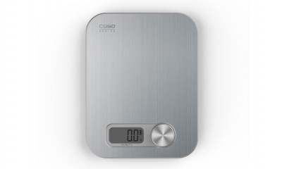 Caso | Design kitchen scale | Maximum weight (capacity) 5 kg | Graduation 1 g | Display type Digital | Stainless Steel