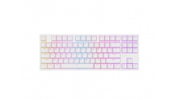 Genesis | THOR 404 TKL | Mechanical Gaming Keyboard | Wired | US | RGB | White | USB-A | Gateron Yellow Pro