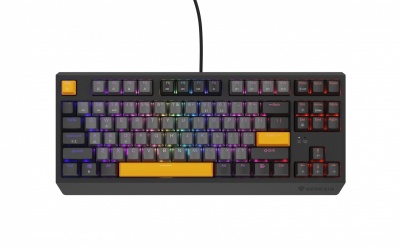 Genesis | THOR 230 | Mechanical Gaming Keyboard | Wired | US | Anchor Gray Positive | USB-A | Outemu Red