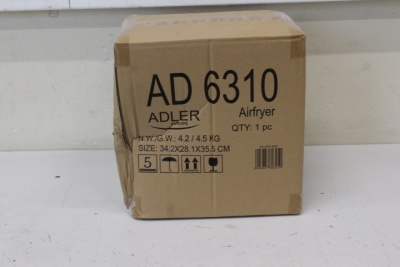 SALE OUT. Adler | Airfryer | AD 6310 | Power 2200 W | Capacity 3 L | High-volume hot-air circulation technology | Black | DAMAGED PACKAGING, SCRATCHES ON TOP