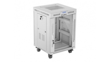 Lanberg | Rack cabinet 19" free-standing 15U/600x600 (flat pack) with glass door, LCD | FF01-6615-12SL | Grey