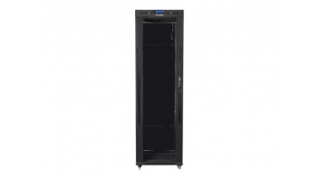 Lanberg | Rack cabinet 19" free-standing 42U/600x800 (flat pack) with glass door, LCD | FF01-6842-12BL | Black