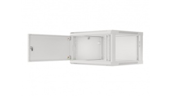 Lanberg | Rack cabinet 19" wall-mount 12U/600x450 for self-assembly with metal door (flat pack) | WF01-6412-00S | Grey