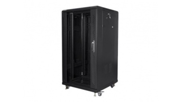 Lanberg | Rack cabinet 19" free-standing 22U/600x600 (flat pack) | FF01-6622-12B | Black