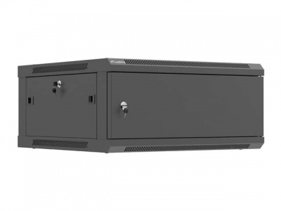 Lanberg Wall mounted installation cabinet 19" 4U 600X600 | WF01-6604-00B | Black