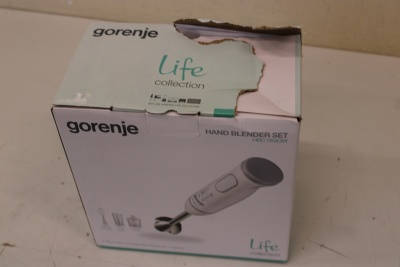 SALE OUT. Gorenje HBC564QW Blender, Hand, Power 560 W, White | Gorenje Blender | HBC564QW | Hand Blender | 560 W | Number of speeds Variable | Chopper | White | DAMAGED PACKAGING