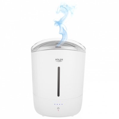 Adler Humidifier | AD 7971 | 30 W | Water tank capacity 5 L | Ultrasonic | Humidification capacity 100-250 ml/hr | White