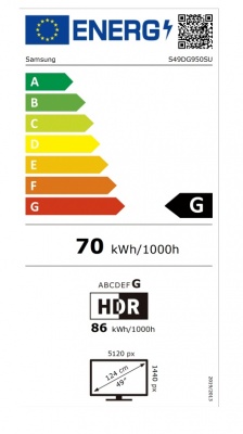 Samsung | LS49DG950SUXEN Odyssey G9 G95SD | 49 " | OLED | DQHD | 32:9 | 240 Hz | 5120 x 1440 pixels | 250 cd/m² | HDMI ports quantity 1 | Silver