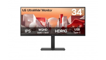 LCD Monitor|LG|34 "|3440 x 1440 pixels|Wide Quad HD|Native aspect ratio 21:9|LCD|Curved|34BA75QE-B