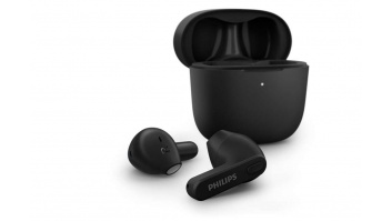 PHILIPS in-ear true bezvadu austiņas ar portatīvo uzlādes ietvaru, melnas
