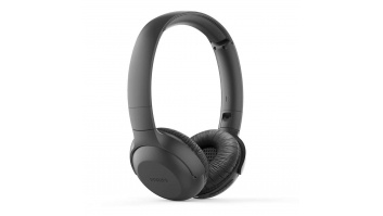 PHILIPS UpBeat bezvadu austiņas ar galvas stīpu un mikrofonu, melnas