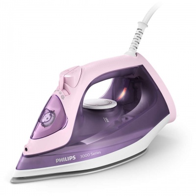 PHILIPS 3000 sērijas Tvaika gludeklis, 2200W, violets ar rozā