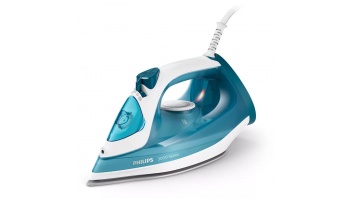 PHILIPS 3000 sērijas Tvaika gludeklis, 2100W, zilganzaļš ar baltu