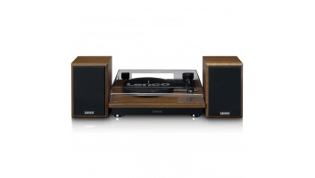 Lenco plašu atskaņotājs ar skaļruņiem, koka