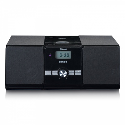 Lenco Mikro mūzikas sistēma ar Bluetooth, melna