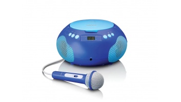 Lenco CD magnetola ar bluetooth un mikrofonu, zila