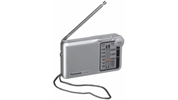 Panasonic portatīvais radio, sudraba