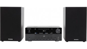 AIWA mikro mūzikas sistēma ar Bluetooth, melna