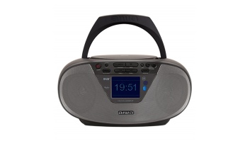 AIWA boombox sistēma ar bluetooth un TFT-LCD displeju, melns