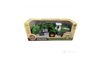 Tālvadības pults vadāms traktors ar kausu 1:30, zaļš