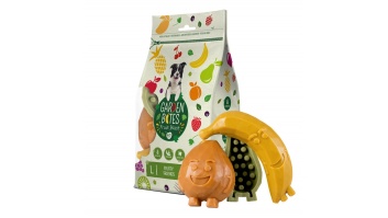 Garden Bites Fruity Friends L, 3gab/12.5cm - veģetārie košļājamie gardumi zobiem, ar augļiem