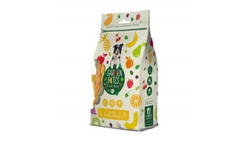 Garden Bites Fruity Dental Swirls L, 15gab/16cm - veģetāras košļājamas spirāles zobiem, ar augļiem