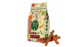 Garden Bites Triple Vegan Sticks M, 12gab/15cm - veģetāras košļājamas nūjiņas zobiem, ar dārzeņiem