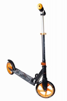 Muuwmi Aluminium Scooter skrejritenis 200 mm, melns/oranžs