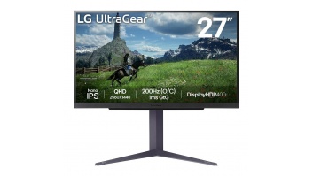 LCD Monitor|LG|27"|Panel IPS|2560x1440|16:9|180Hz|1 ms|Pivot|Height adjustable|Tilt|Colour Black|27GS85Q-B