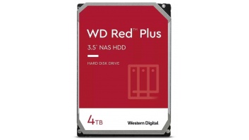 HDD|WESTERN DIGITAL|Red Plus|4TB|SATA 3.0|128 MB|5400 rpm|3,5"|WD40EFZX