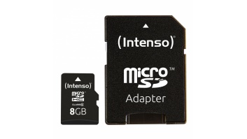 MEMORY MICRO SDHC 8GB C10/W/ADAPTER 3413460 INTENSO