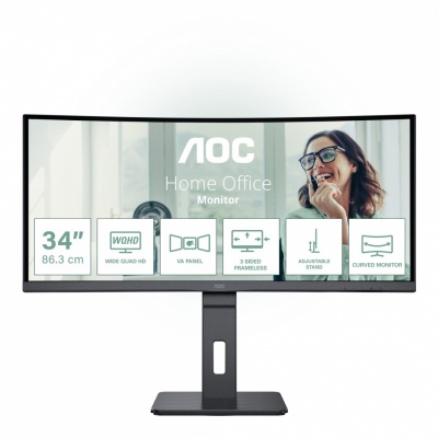 LCD Monitor|AOC|34 "|3440 x 1440 pixels|UltraWide Quad HD|Native aspect ratio 21:9|LED|Curved|CU34P3CV