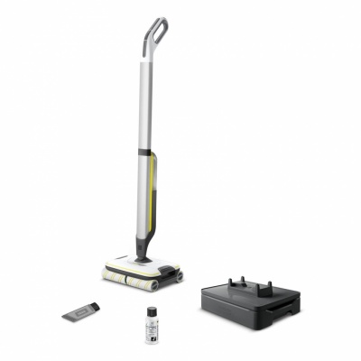Vacuum Cleaner|KARCHER|Dry&wet|Electric broom|White/Black/Yellow|Bagless|Battery| 4.3 kg|1.055-701.0