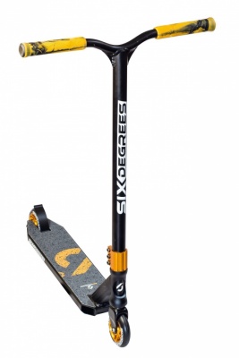 Six Degrees Scooter - triku skrejritenis, melns/zelta
