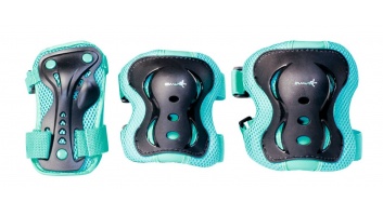 Muuwmi Elkoņu un ceļu aizsargu komplekts, M izmērs, tīrkīzs