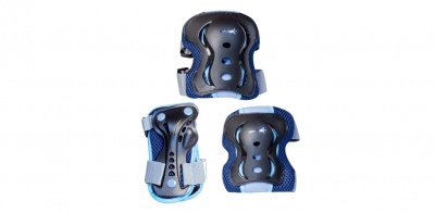 Muuwmi Elkoņu un ceļu aizsargu komplekts, M izmērs, zils