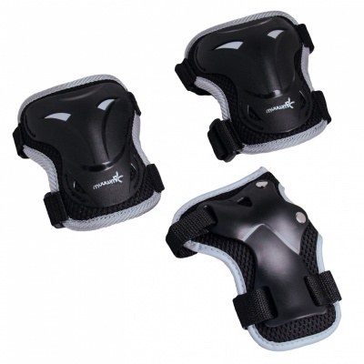 Muuwmi Elkoņu un ceļu aizsargu komplekts, S izmērs, melns