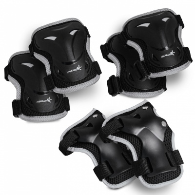 Muuwmi Elkoņu un ceļu aizsargu komplekts, S izmērs, melns