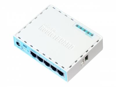 Mikrotik Wired Ethernet Router (No Wifi) RB750Gr3, hEX, Dual Core 880MHz CPU, 256MB RAM, 16 MB (MicroSD), 5xGigabit LAN, USB, PCB and Voltage temperature monitor, Beeper, IP20, Plastic Case, RouterOS L4 | Ethernet Router hEX | RB750Gr3 | No Wi-Fi | Ethern