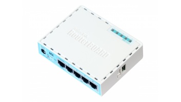 Mikrotik Wired Ethernet Router (No Wifi) RB750Gr3, hEX, Dual Core 880MHz CPU, 256MB RAM, 16 MB (MicroSD), 5xGigabit LAN, USB, PCB and Voltage temperature monitor, Beeper, IP20, Plastic Case, RouterOS L4 | Ethernet Router hEX | RB750Gr3 | No Wi-Fi | Ethern