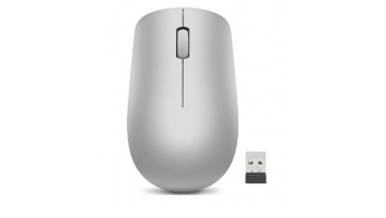 Lenovo | Wireless Mouse | 530 | Optical Mouse | 2.4 GHz Wireless via Nano USB | Platinum Grey | 1 year(s)