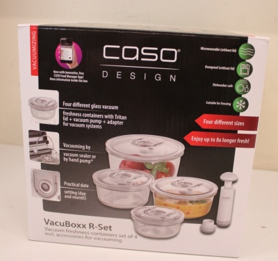 SALE OUT.  | Caso | Vacuum freshness containers round | 01187 | Set of 4 | DOES NOT HOLD IS THE VACUUM