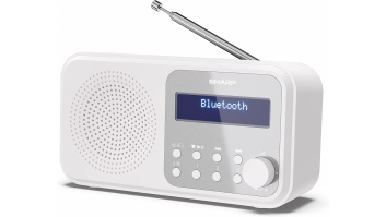 Sharp DR-P420(WH) Tokyo Portable Digital Radio, FM/DAB/DAB+, Bluetooth 5.0, USB or Battery Powered, Snowy White | Sharp | Tokyo Portable Digital Radio | DR-P420(WH) | Bluetooth | White
