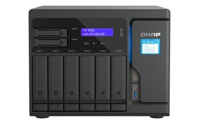 QNAP | 8-Bay desktop NAS | TS-855X-8G | Intel Atom | C5125 8-core | Processor frequency 2.8 GHz | 8 GB