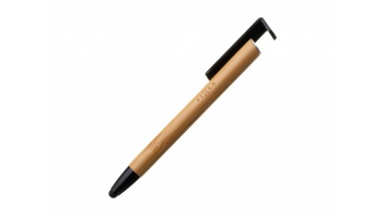 Fixed | Pen With Stylus and Stand | 3 in 1 | Pencil | Stylus for capacitive displays; Stand for phones and tablets | Bamboo